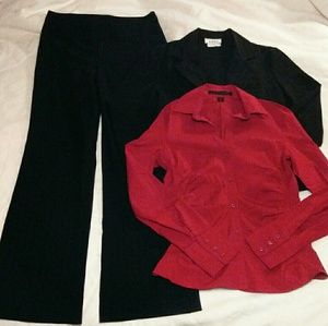 S/XS 4/6 Suit Pants Jacket BYER Button Top EXPRESS
